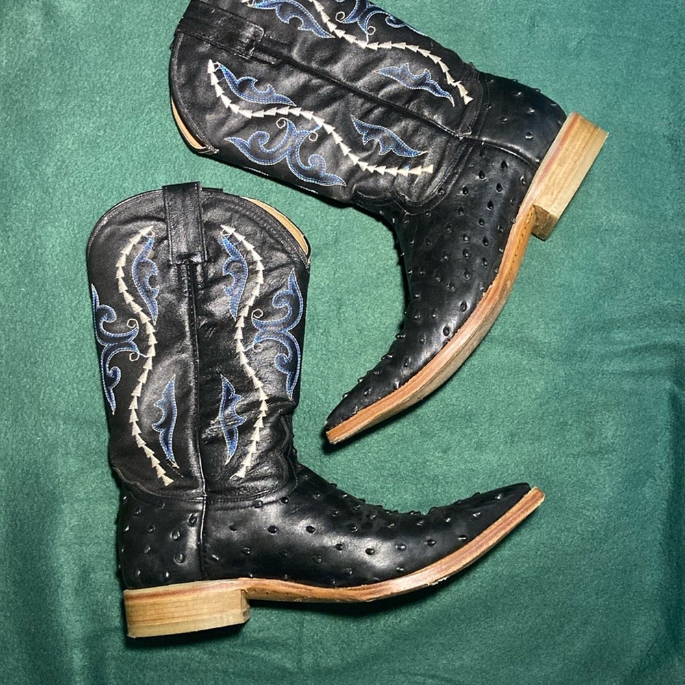 Gran Lider Original Leather Cowboy Boots Size M7.5/W9.5/ Mex26.5